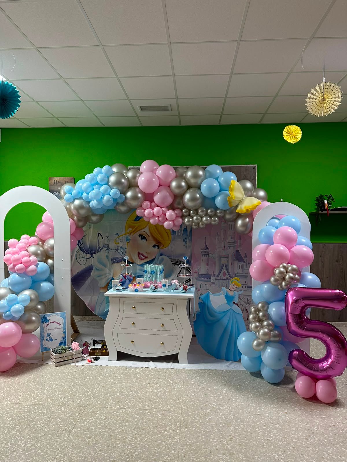 Decoración mesa princesa