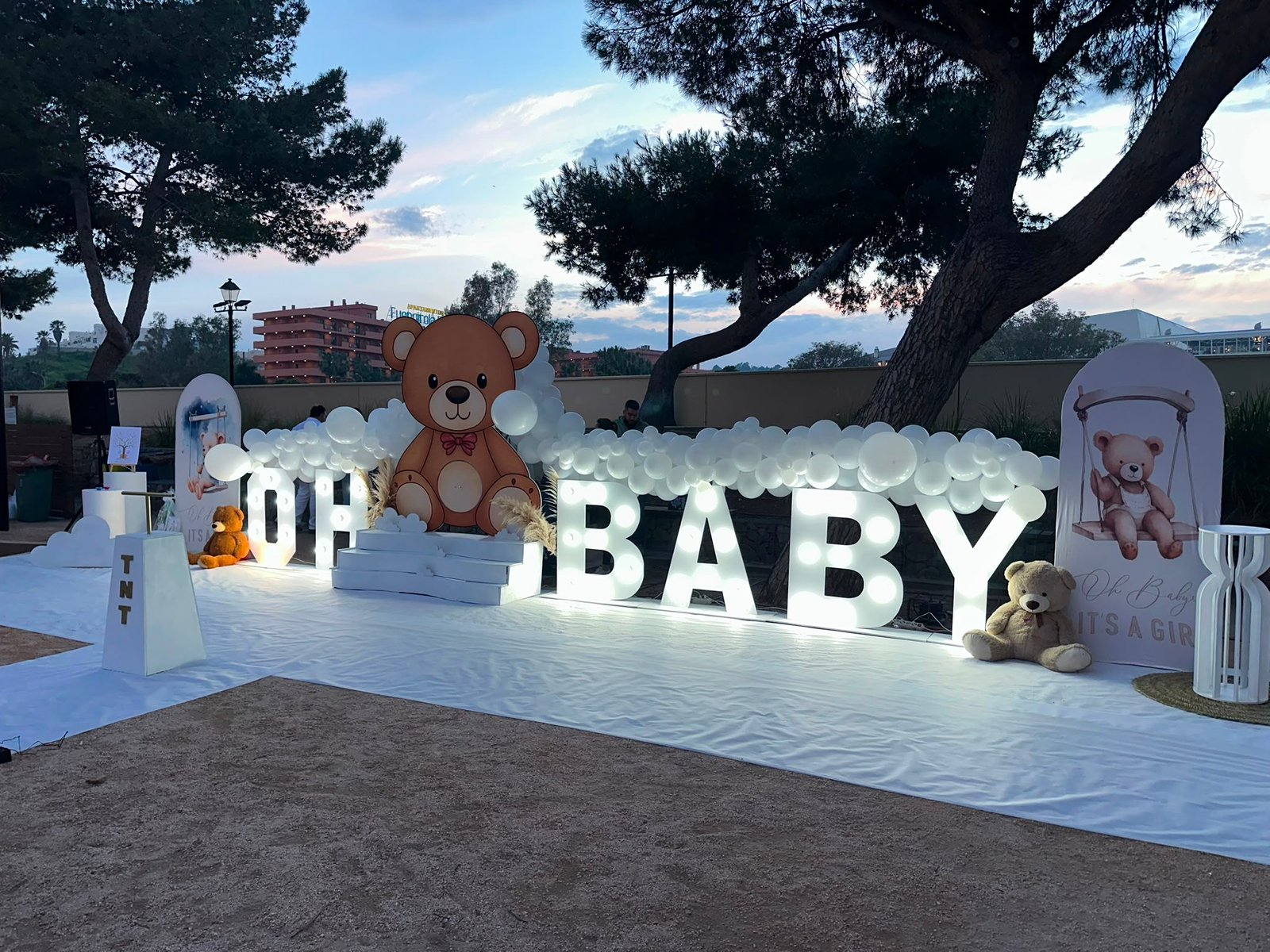 Decoración TNT baby